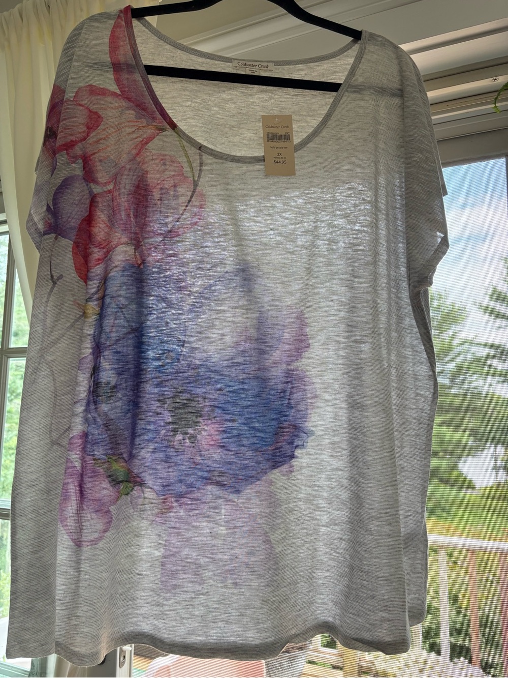 Coldwater Creek bold pedals tee